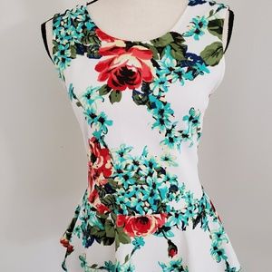 Floral Tank Top, size m